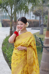 PURE BANARASI SILK SAREE WITH ZARI WEAVING