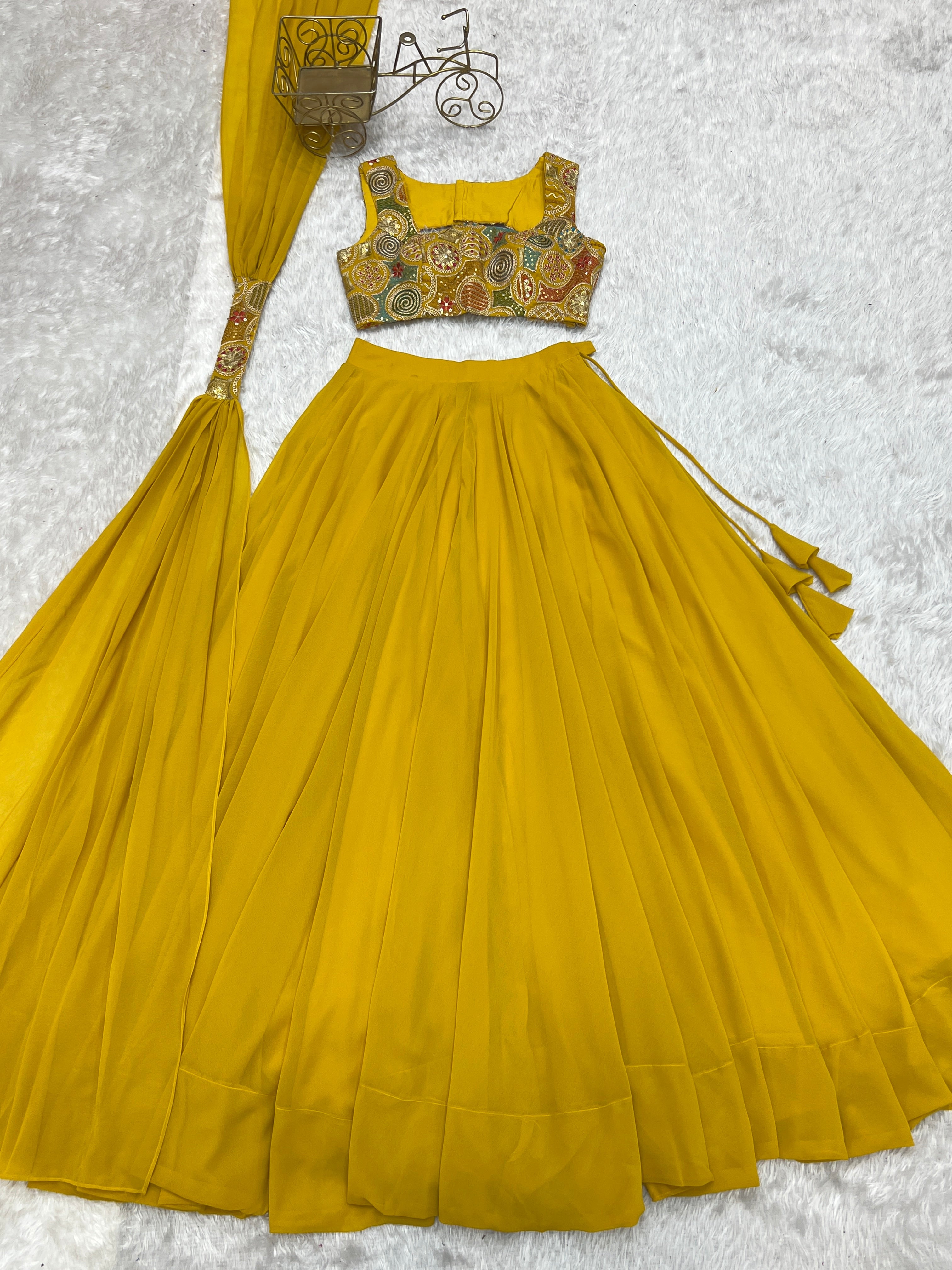 Elegant Ready to wear Anarkali Suit for Women | Designer Bandhej Work Ethnic Wear