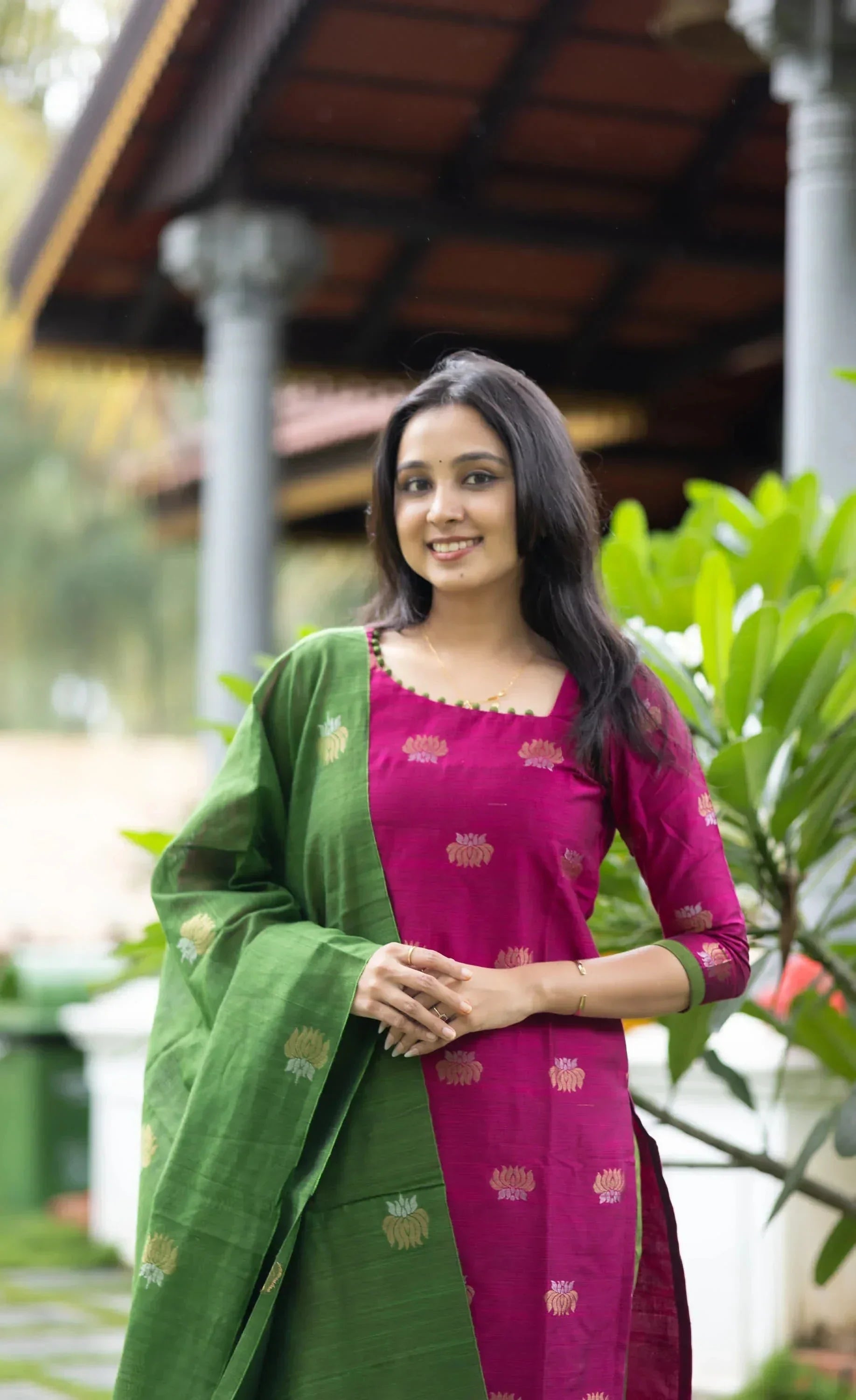 Summer Special Pure Cotton Ethnic Kurta Set for Women with Trousers & Dupatta
